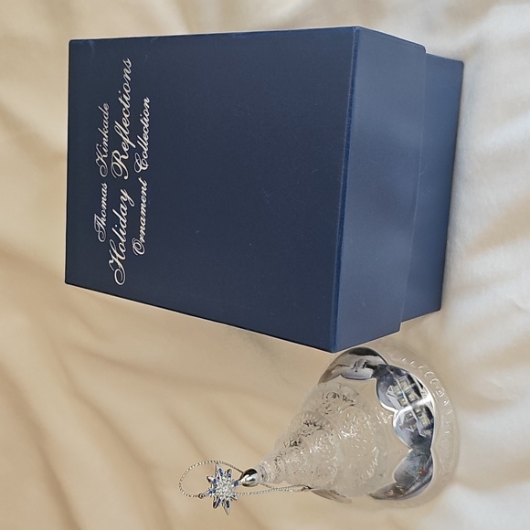 Thomas Kincaid Glass Christmas Tree Ornament 2012 Bradford Exchange - Picture 6 of 13